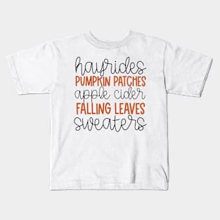 Autumn Things Kids T-Shirt